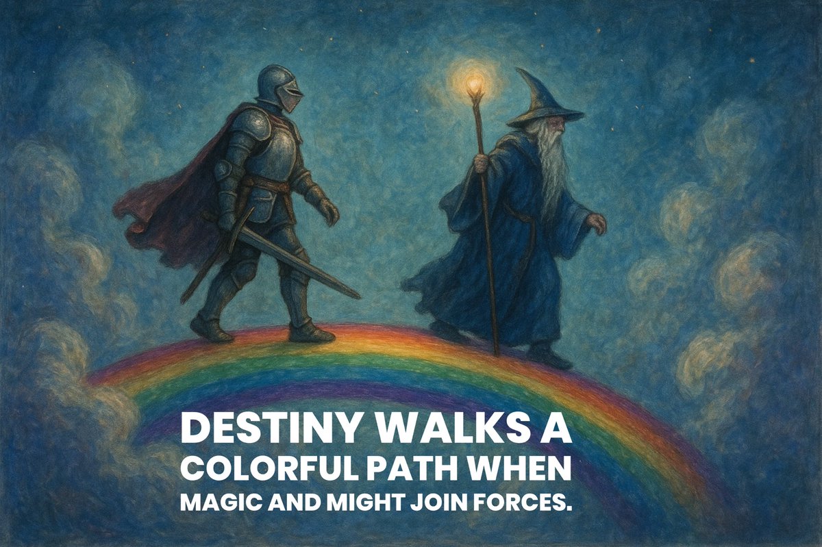 Destiny walks a colorful path when magic and might join forces.