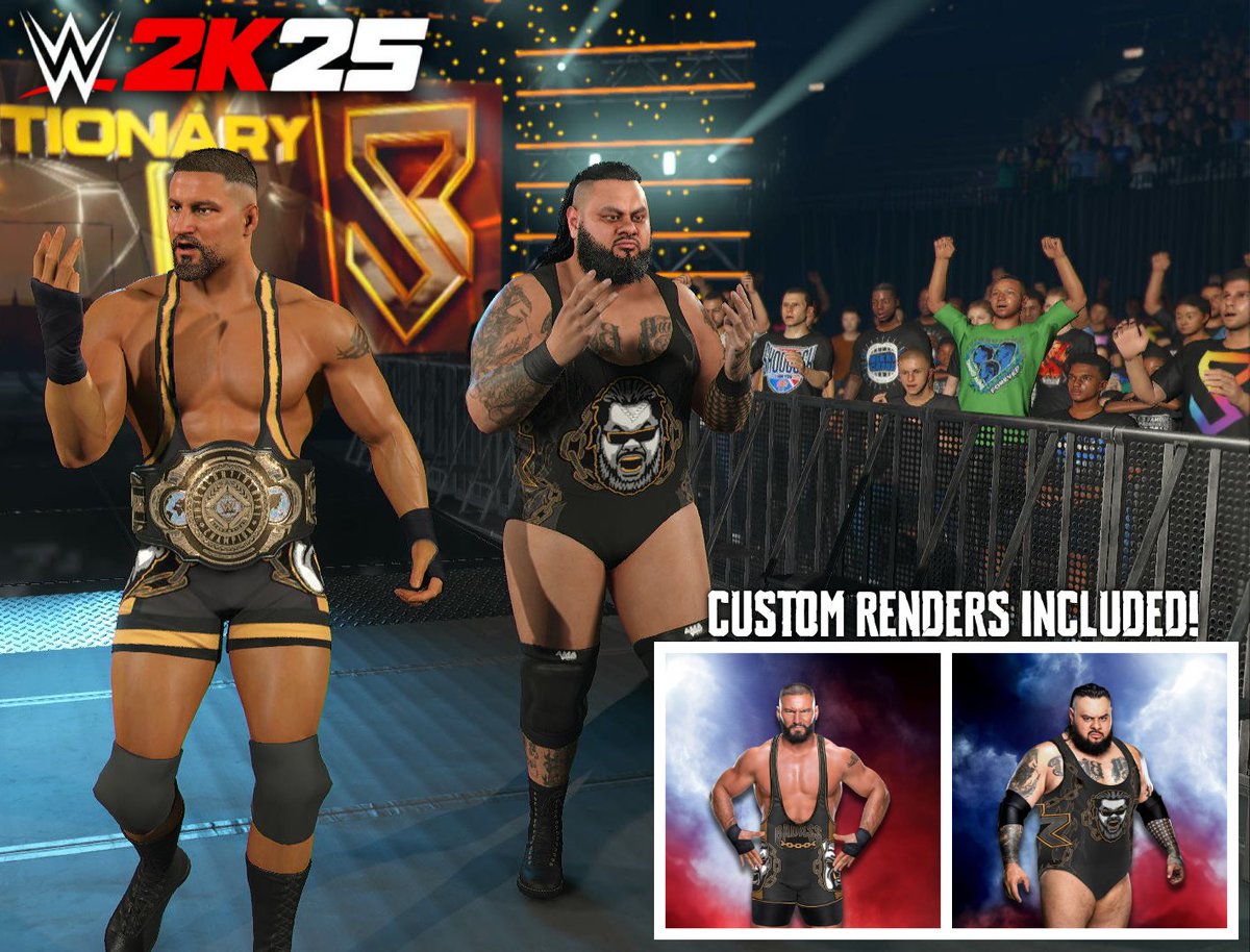 Vee︎ (@dragonfruitvee) on Twitter photo These sets of custom gear for Bron Breakker and Bronson Reed are now up on Community Creations (Last-Gen) on #WWE2K25, custom renders included!
--
Tags:
• Dragonfruit
• ManilaStrong
• ReleaseTheHound (Bron Breakker) / BigBronze (Bronson Reed)
--
Gear designed by <a href="/ManilaStrong/">Manila Strong Style</a>! These sets of custom gear for Bron Breakker and Bronson Reed are now up on Community Creations (Last-Gen) on #WWE2K25, custom renders included!
--
Tags:
• Dragonfruit
• ManilaStrong
• ReleaseTheHound (Bron Breakker) / BigBronze (Bronson Reed)
--
Gear designed by <a href="/ManilaStrong/">Manila Strong Style</a>!