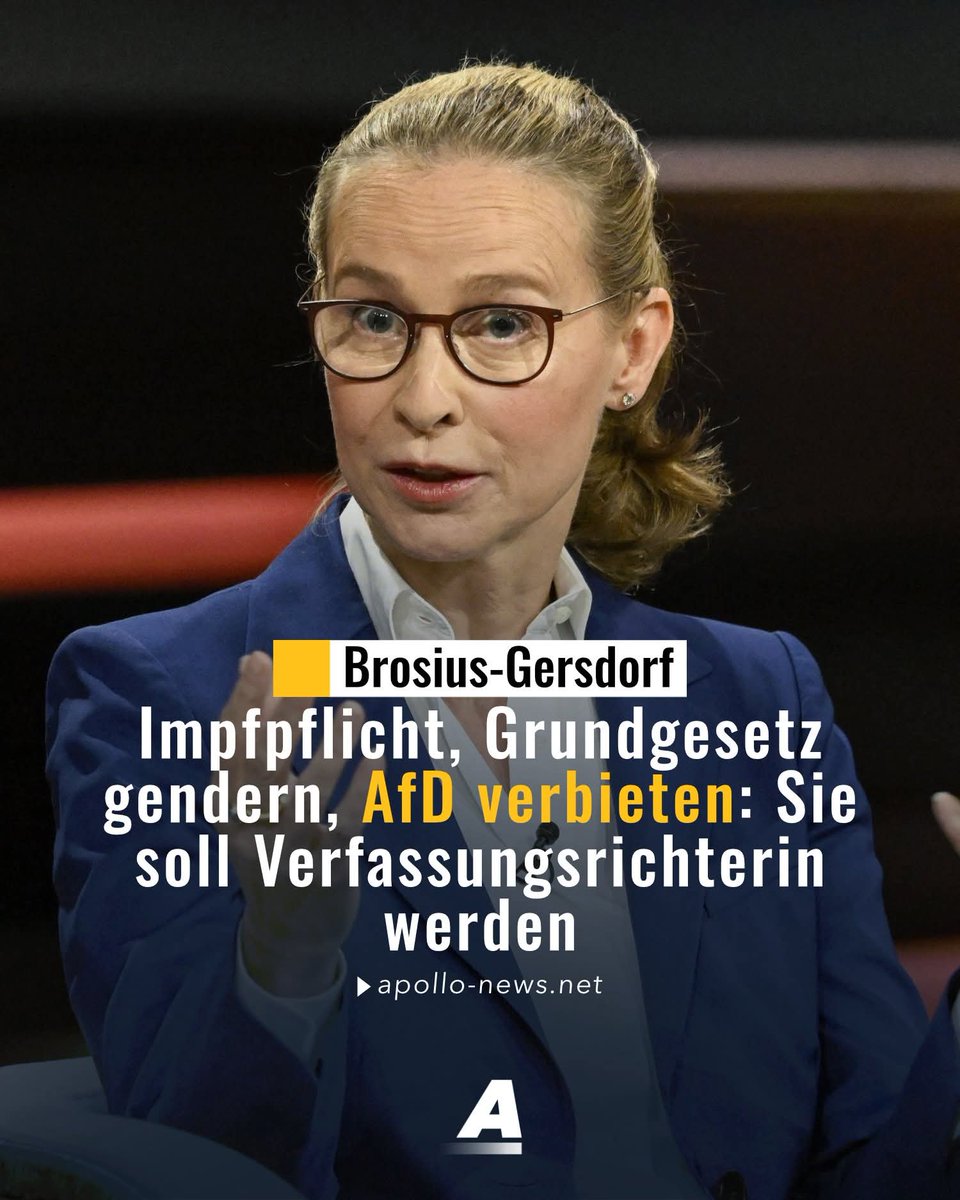 Unterstützen Sie die Petition, um zu verhindern, dass unser Land in die Hände von Politikern mit deutschenfeindlicher Agenda fällt!

Stoppen Sie die Berufung von Frauke Brosius-Gersdorf zum Bundesverfassungsgericht – klicken Sie hier:

https: //cgo. ac/scxhbtbq

Wir haben lange