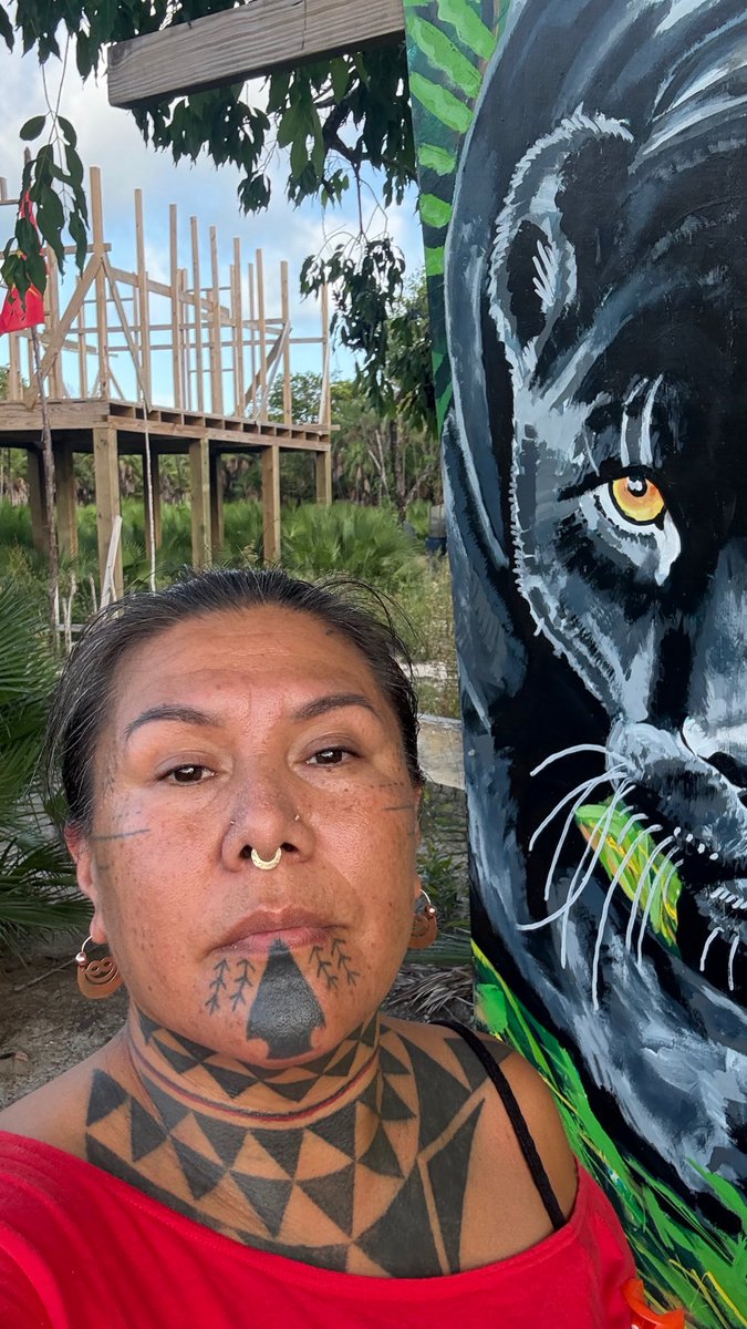 KanahusFreedom's tweet image. Belize with Elder Merlene Clarke, she is one of my moms in the world and am helping her to fight for this land