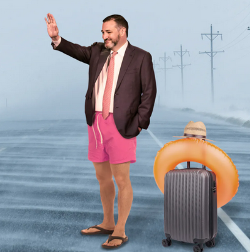 Ted Cruz ran to Greece as the floods ravished his homeland in Texas. Why are we are not surprised?