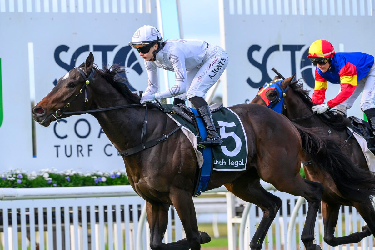 TrilogyRacing1's tweet photo. The Three Hundred (I Am Invincible x Sassy 'n' Smart) wins the Group 3 Double R Winx Guineas  – 1600m at the Sunshine Coast Turf Club on Saturday, July 05, 2025🐎🏇🥇🏆

Trainer: @GaiWaterhouse1  
Jockey: Angela Jones
Video: @SkyRacingAU 
Photos: Magic Millions

Congratulations to all connections!  

Breeders: @AllamRacing  
I am Invincible: @yarramanpark  

Read more about the race here on @BreednetNews:
https://t.co/CUze7Ey50v

#TrilogyRacing #RaceToBreed #BreedToRace