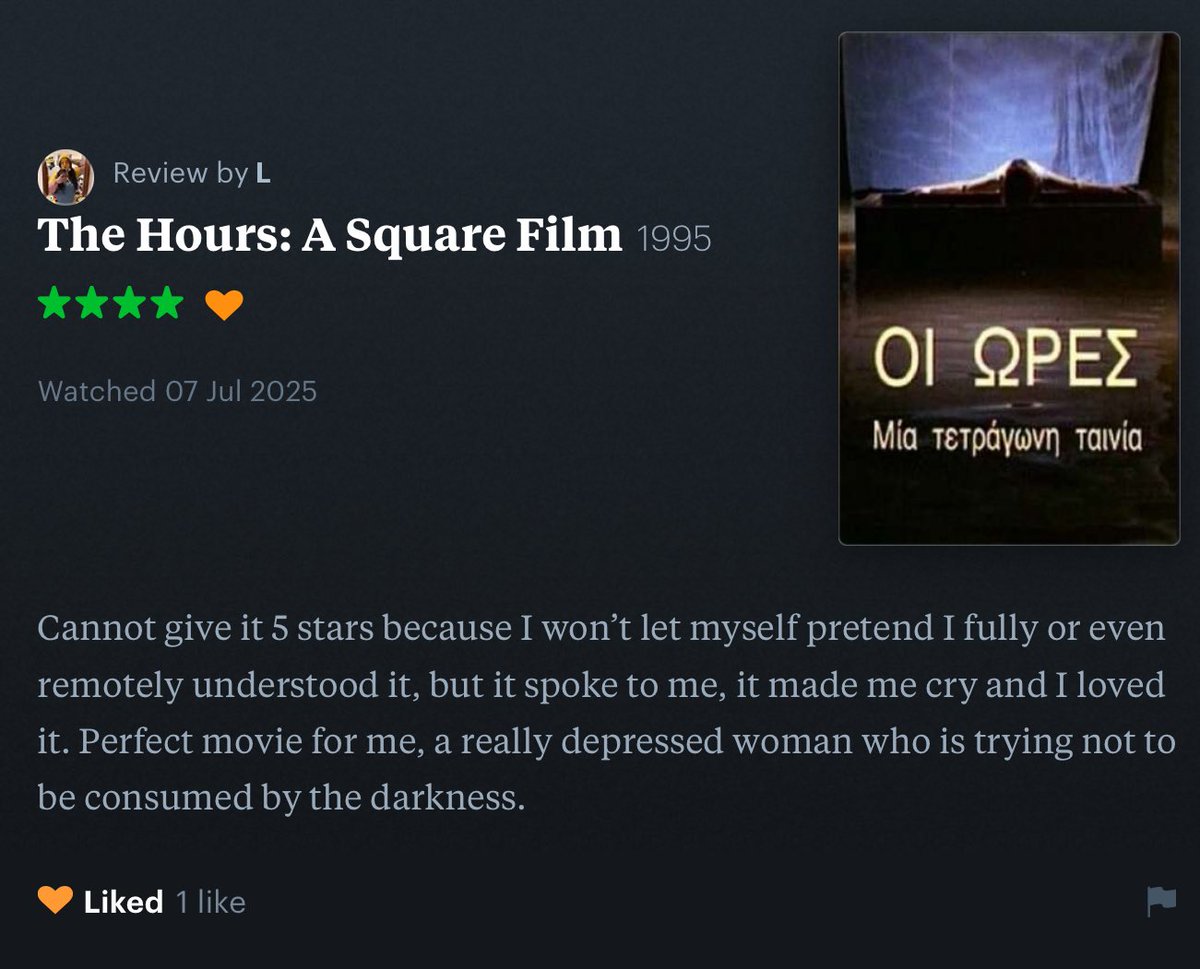 thanks to everyone who came out for this. literally the most i’ve cried in a theater in years. antoinetta angelidi is so amazing, the 2K dcp was so beautiful, and i’m so happy i could provide the necessary context. and i love this response to the film.