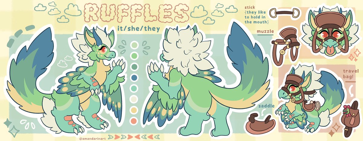 amandarinart's tweet image. ✨💚🩵💙🤍✨

I got to design this one!