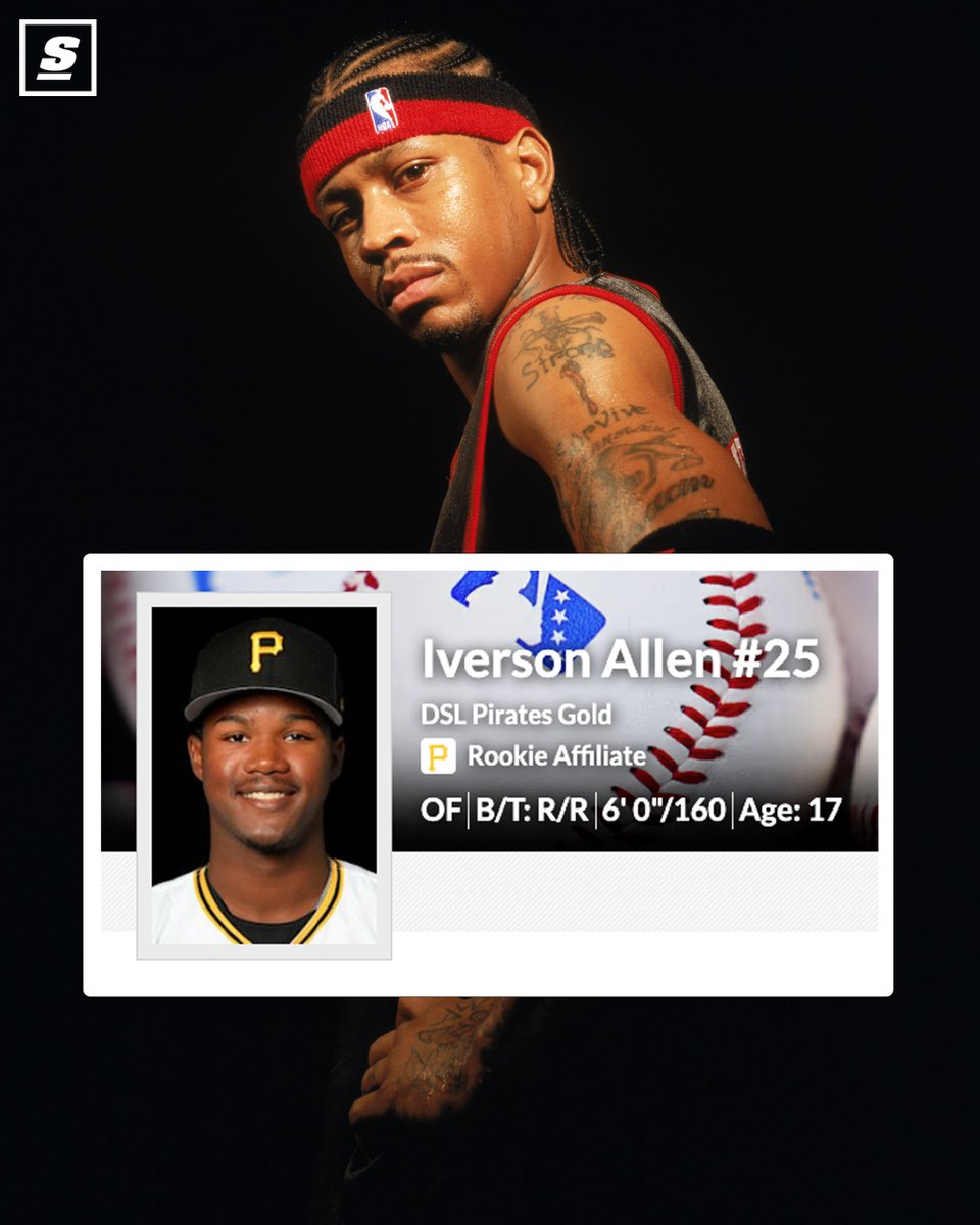Just found out the Pirates have a prospect named 'Iverson Allen' and I will be following every step of his career from here on out. 😂

(📷: <a href="/MLB/">MLB</a>)