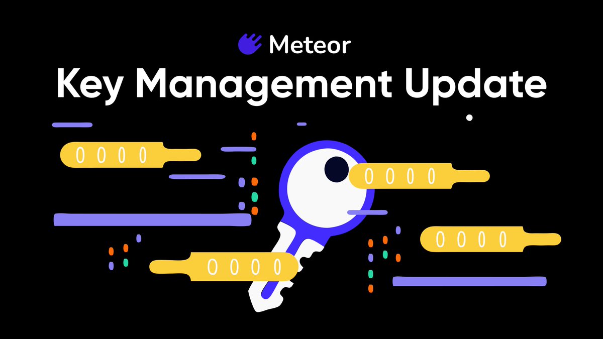 MeteorWallet's tweet image. Behind the Scenes: Key 🗝️Management & Account Transition
We’re implementing foundational upgrades that you won’t immediately see — but you’ll definitely feel in your everyday experience.
🔑 Key Management Improvements
- More secure and efficient handling of private keys
-…