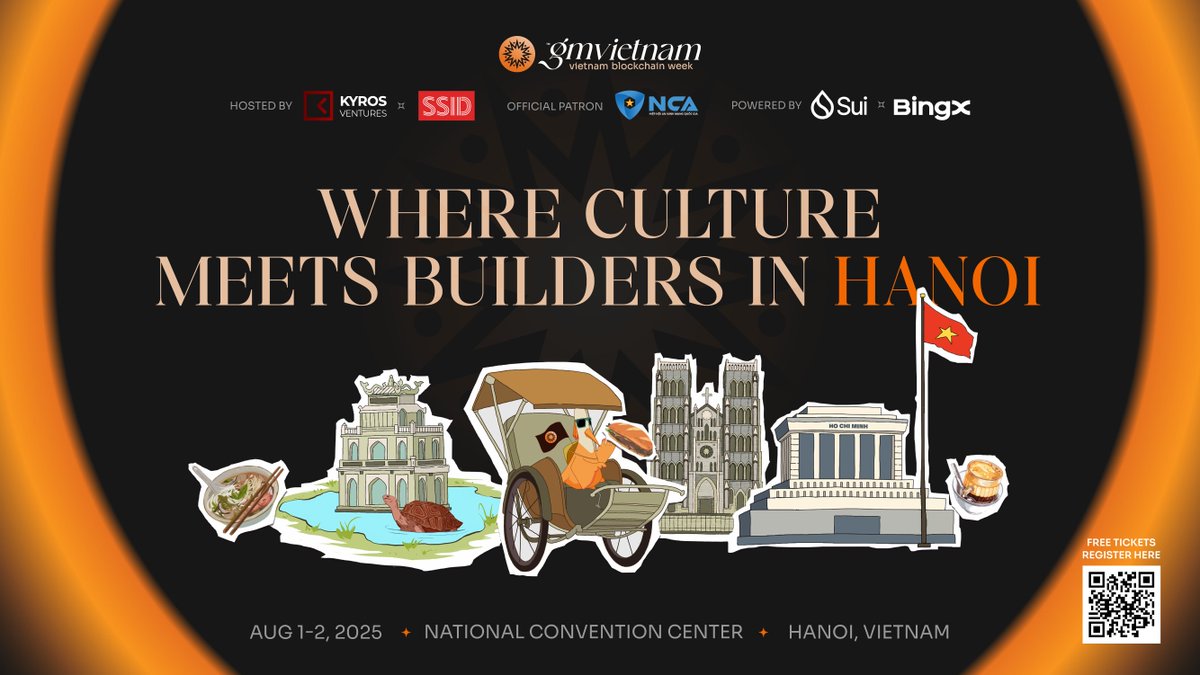 KibbleExchange's tweet photo. 🇻🇳 HANOI – Where Global Web3 Innovation Meets Vietnamese Culture

GM Vietnam 2025 isn’t just about tech—it’s a celebration of Vietnam’s cultural soul, set in the vibrant heart of our capital.

As a proud partner of Vietnam Blockchain Week, Kibble is thrilled to join a space where every handshake becomes a cultural exchange, and every panel sparks a global conversation—deeply rooted in the spirit of Vietnam.

👉 Heading to Hanoi this August? Get ready for something truly special.

🎟 Claim your FREE ticket: https://t.co/7sHfdN5uw4

📰 Read the full story: https://t.co/xRr0FIH8DM