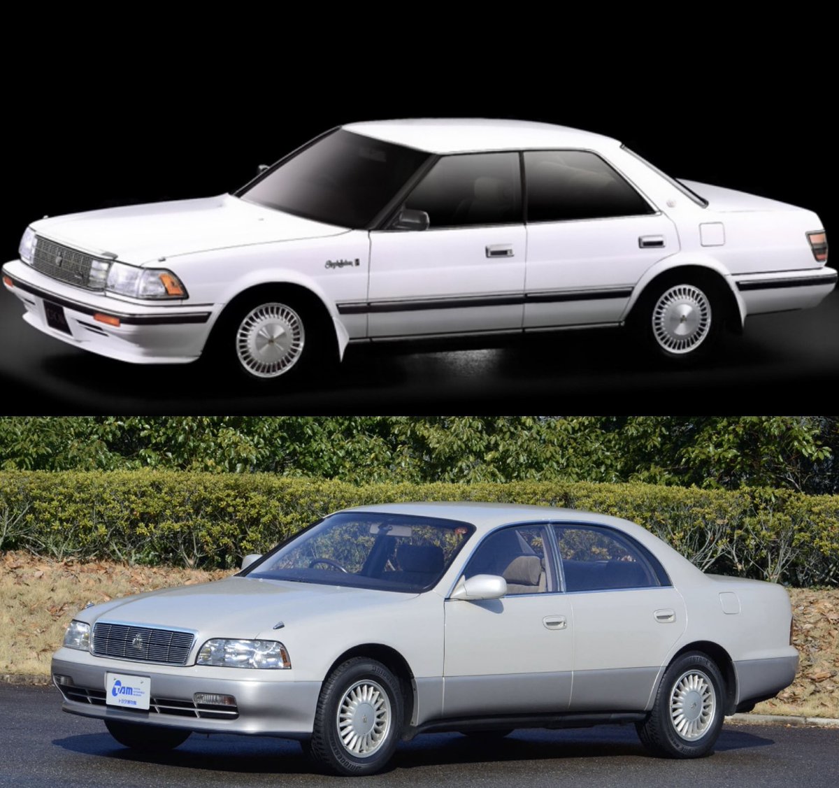 myroad1500's tweet photo. マジェスタが出た時にロイヤルサルーンGは立ち位置がなくなり、セルシオが出た時にマジェスタは立ち位置がなくなり、レクサスLSが出た時にセルシオは引っ込んだ。 https://t.co/z4jGdw5cwY