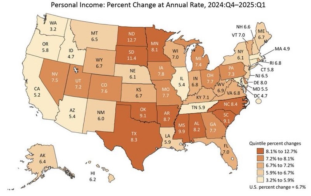 Mississippi's turning some serious corners:

• One of the fastest-growing economies in the country
• Moving to eliminate state income tax
• Cutting red tape so folks can get to work
• Energy’s affordable and easy to get
• Per-person output just passed Britain and Germany