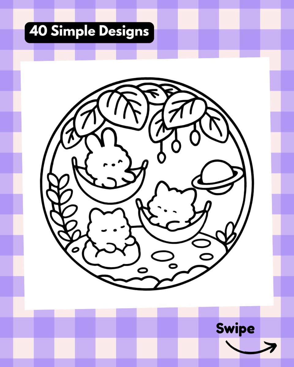 todaywecolor's tweet photo. Cosmic Critters has officially landed! 🌙🪐
Adorable space animals, dreamy stars, and cozy vibes all packed into one super cute coloring adventure 🎨

#coloring #coloringbook #adultcoloring #coloringtherapy

https://t.co/tFFsqL8w30 https://t.co/0NZAHAn70J