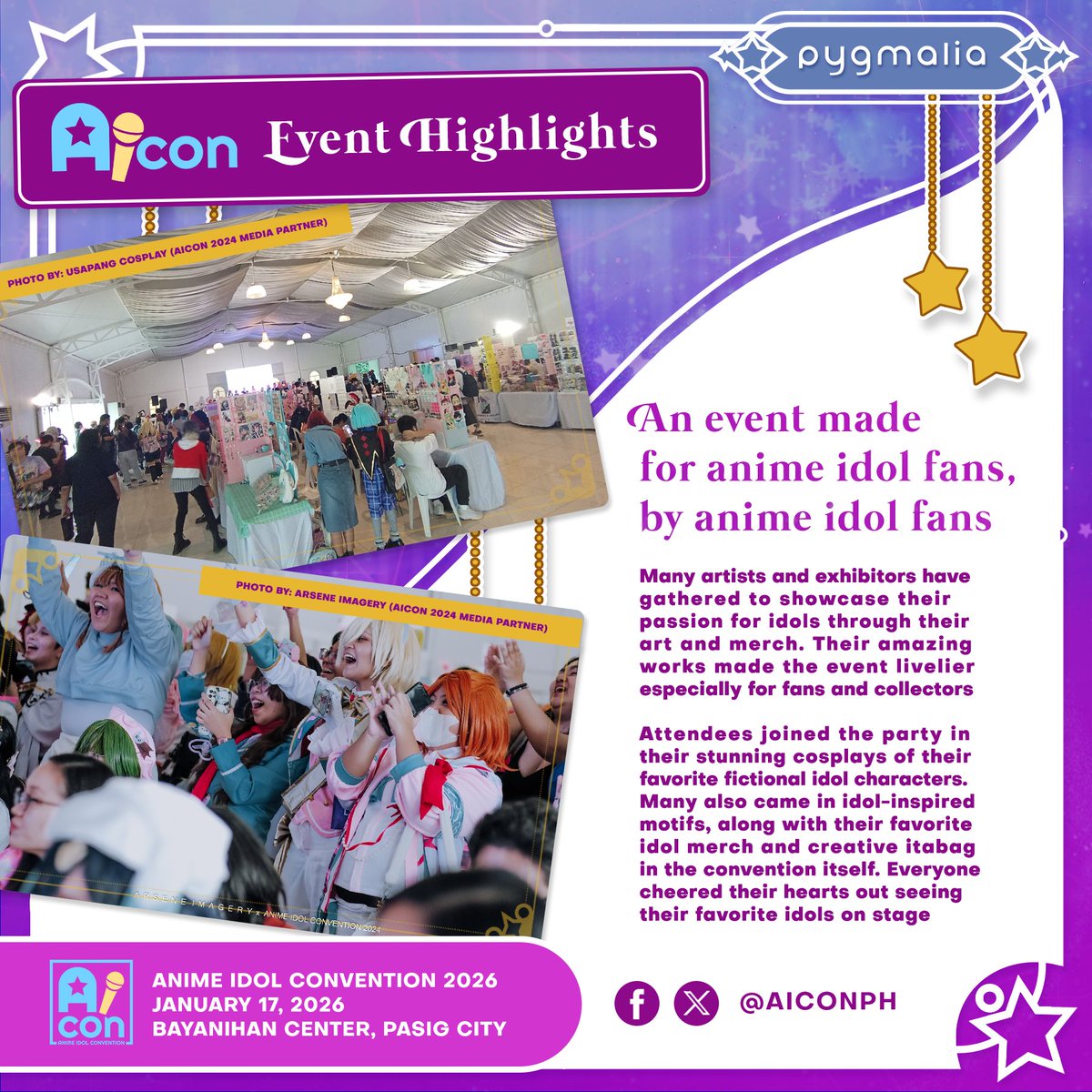 AIConPH's tweet image. Let&apos;s talk about AICon!🌟

Learn more about the history of the event, why we created it, why we celebrate our love for 2D anime idols, a refresher on AICon&apos;s event structure, especially for returnees and newcomers

#AnimeIdolConvention2026 #AIConPH #AICon2026 #AIConPH2026