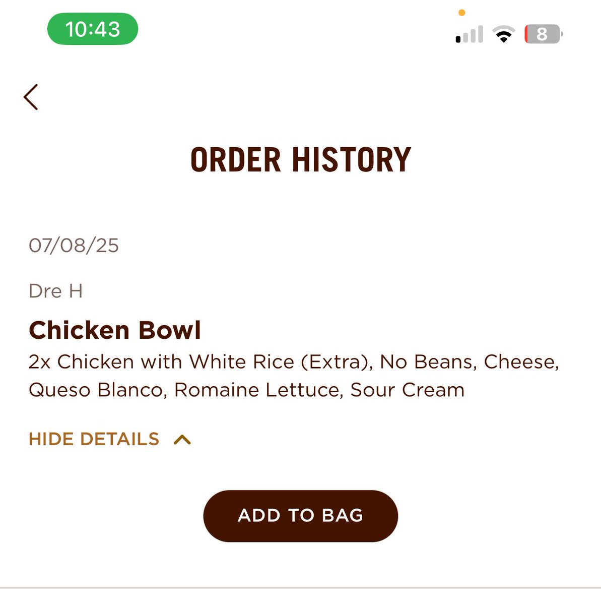 deandre_huff's tweet photo. @ChipotleTweets my order is simple no way ya’ll did me like this https://t.co/cXSw5d9TKZ