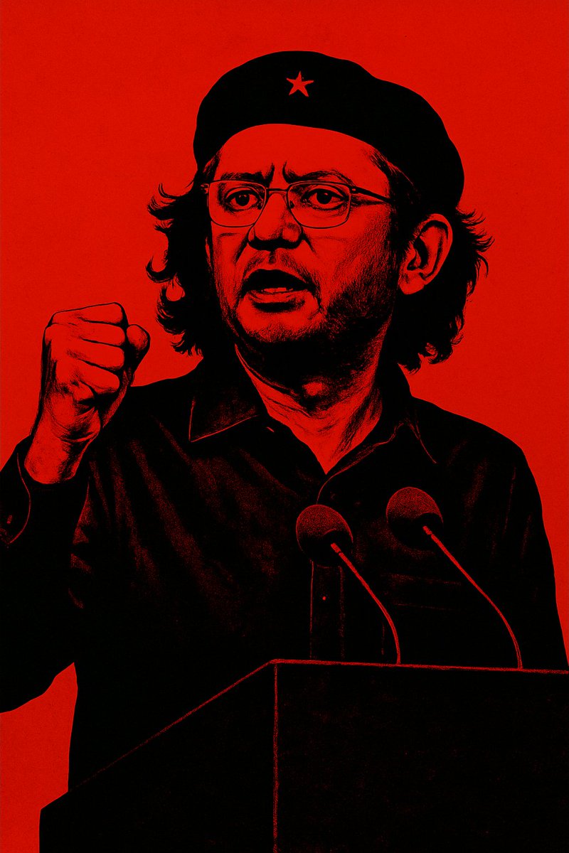 Özgür Özel hepimizi şaşırttı. Adamın içinden resmen Che Guevara çıktı :) bir yapay zeka çalışması