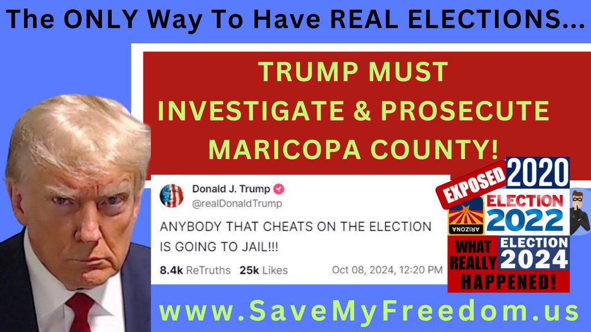 Renata (@rl9631) on Twitter photo ☎️ Would somebody actually paid attention to this?
We won’t have country soon, if we don’t have a Special Prosecutor to INVESTIGATE 2020, 2022 and 2024 Election maladministration, fraud and misconduct. Maricopa County should be first since Michele Swinick <a href="/EverythingHomeT/">Michele Swinick 💲 Make More Money & Get Healthy!</a>
and ☎️ Would somebody actually paid attention to this?
We won’t have country soon, if we don’t have a Special Prosecutor to INVESTIGATE 2020, 2022 and 2024 Election maladministration, fraud and misconduct. Maricopa County should be first since Michele Swinick <a href="/EverythingHomeT/">Michele Swinick 💲 Make More Money & Get Healthy!</a>
and