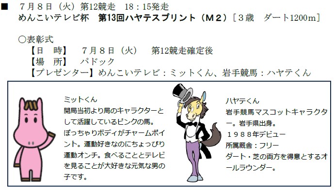 岩手めんこいテレビキャラクターミットくん