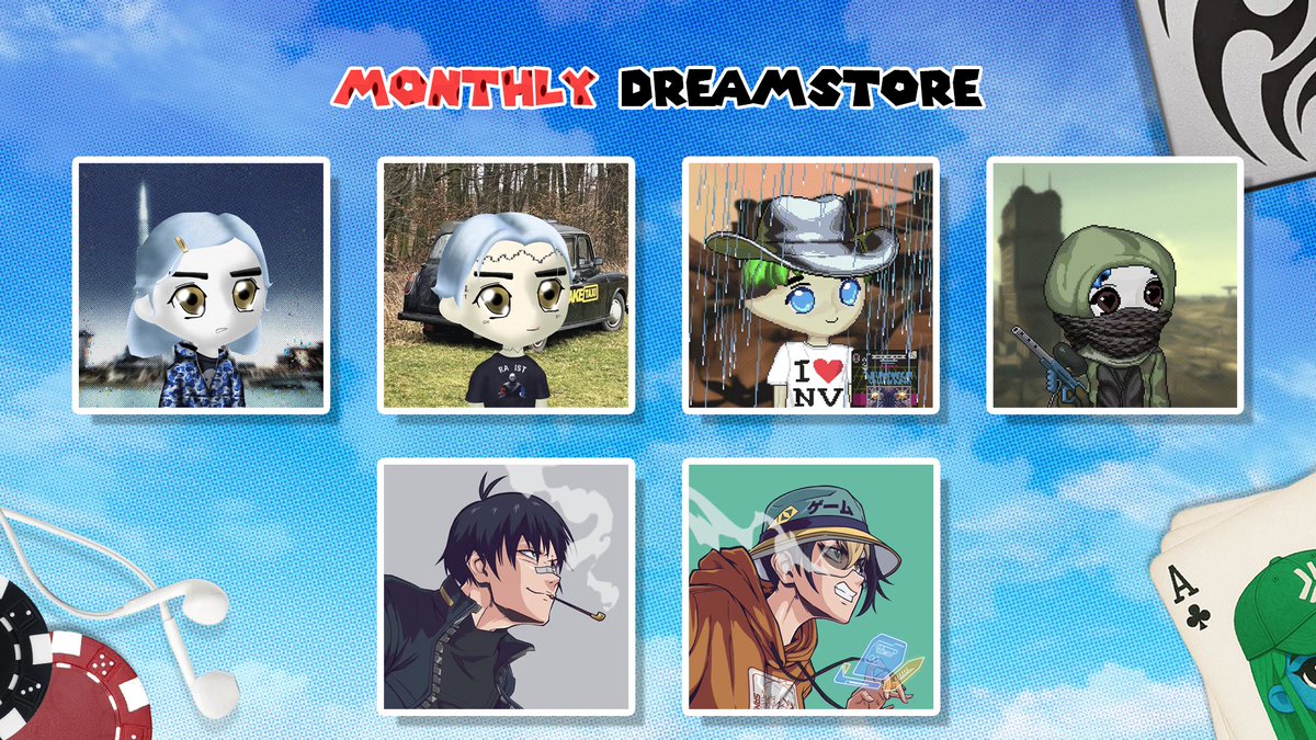 This months DreamStore is up! And we've got some cool offerings!

Pixeladys, Megalios and Bosus!

Want a chance to bag one? Enter the discord and use your orbs to enter!

Cult always wins. 💭