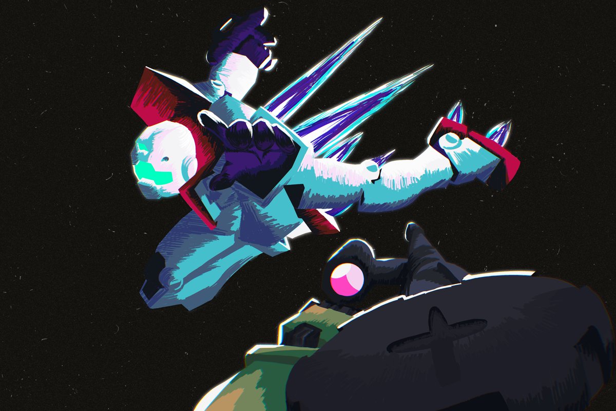beansoupgif's tweet image. POV: You're a dastardly villainous grunt who shoots down our allies getting styled on by my gallant and noble grunt who shoots down yours