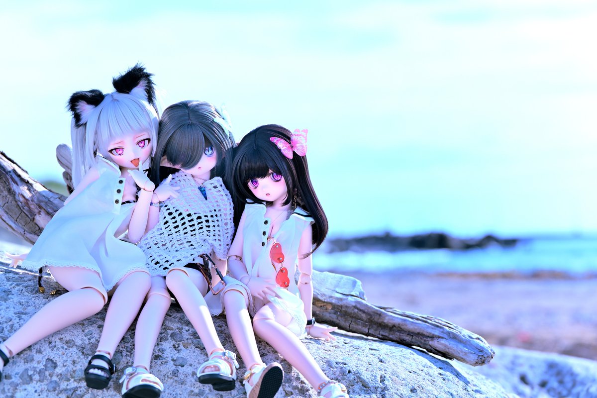 🤍gradation🩶girls🖤

#よそのこかわいい
#ばけっ子 #きな娘 #FORTEニット #BorderlineToybox 
#今日のみあん #今日のみとは #びぃドール