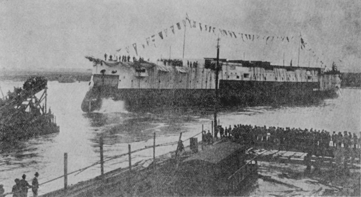 IJN Armored cruiser Yakumo
Date: July 8, 1899
Location: Stettin Vulcan Shipyard
Photo:
Situation: Launch

static.ow.ly/photos/origina…
static.ow.ly/photos/origina…