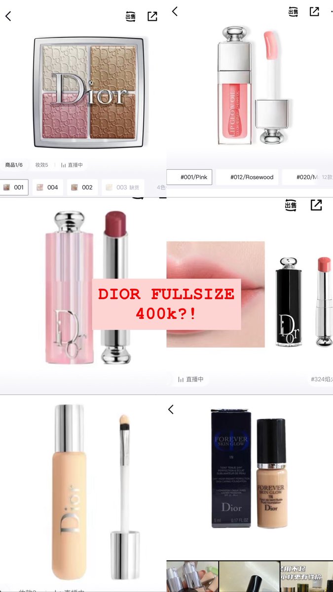 ‼️ JASTIP MAKEUP HIGH END DIOR, YSL, CHANEL, dll FULL SIZE 400K++ (50% LEBIH MURAH DRPD INDO) ‼️

ada TRAVEL SIZE 100K AN juga 👀. (PARFUM, SKINCARE). aku up katalog ke grup whatsapp gmna? bisa req barang branded lain juga, nanti aku ke outlet. ADLV, LIFEWORK 200K, dll.
