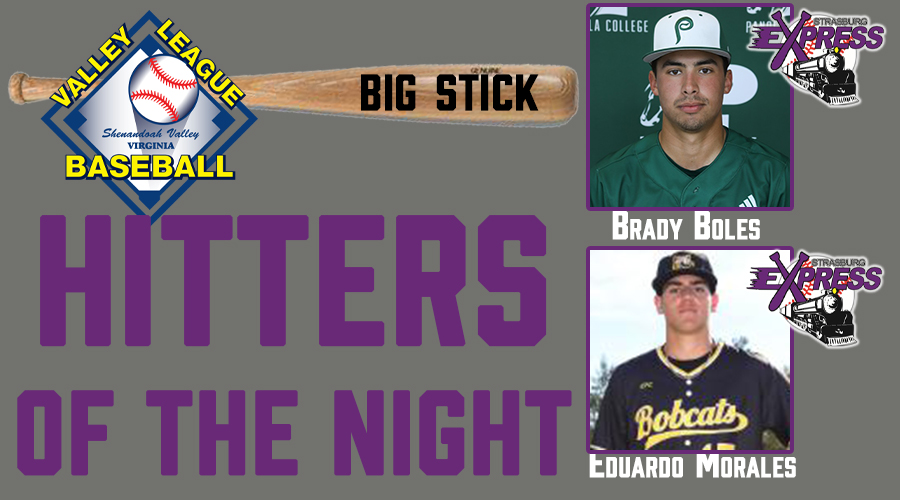Valley Baseball League (@vblbaseball) on Twitter photo Big Sticks of 7/7: <a href="/22657Express/">Strasburg Express</a> Brady Boles <a href="/PanolaBaseball/">Panola Baseball</a> was 3-for-5 with a double, homer three runs scored and three RBIs and Eduardo Morales <a href="/phscbaseball/">PHSC Baseball</a> was 2-for-4 with a homer and six RBIs. Big Sticks of 7/7: <a href="/22657Express/">Strasburg Express</a> Brady Boles <a href="/PanolaBaseball/">Panola Baseball</a> was 3-for-5 with a double, homer three runs scored and three RBIs and Eduardo Morales <a href="/phscbaseball/">PHSC Baseball</a> was 2-for-4 with a homer and six RBIs.