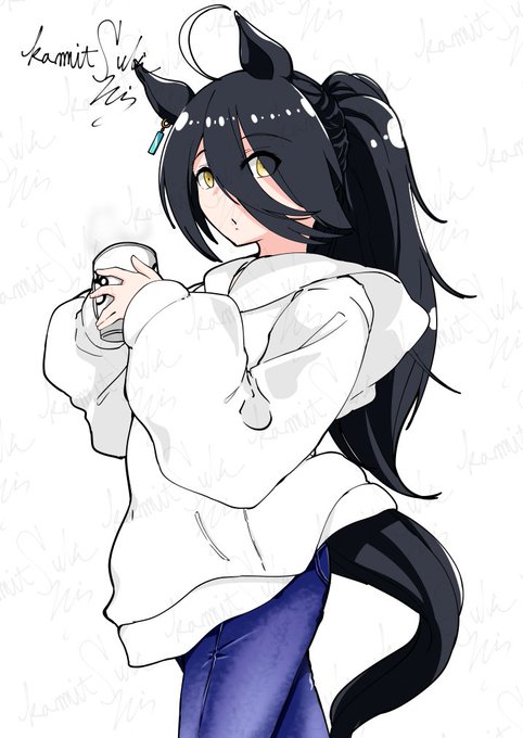 ポニテというと、このポニテ白パーカーカフェはまた描きたいなと
もっとしっかり目に描きたい 