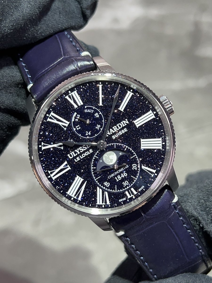 【限定300本】ULYSSE NARDIN(ユリス ナルダン)・マリーントルピユール🐻！！

きらっきらのお星様文字盤！！撮影後掲載致します！
誠にありがとうございます！