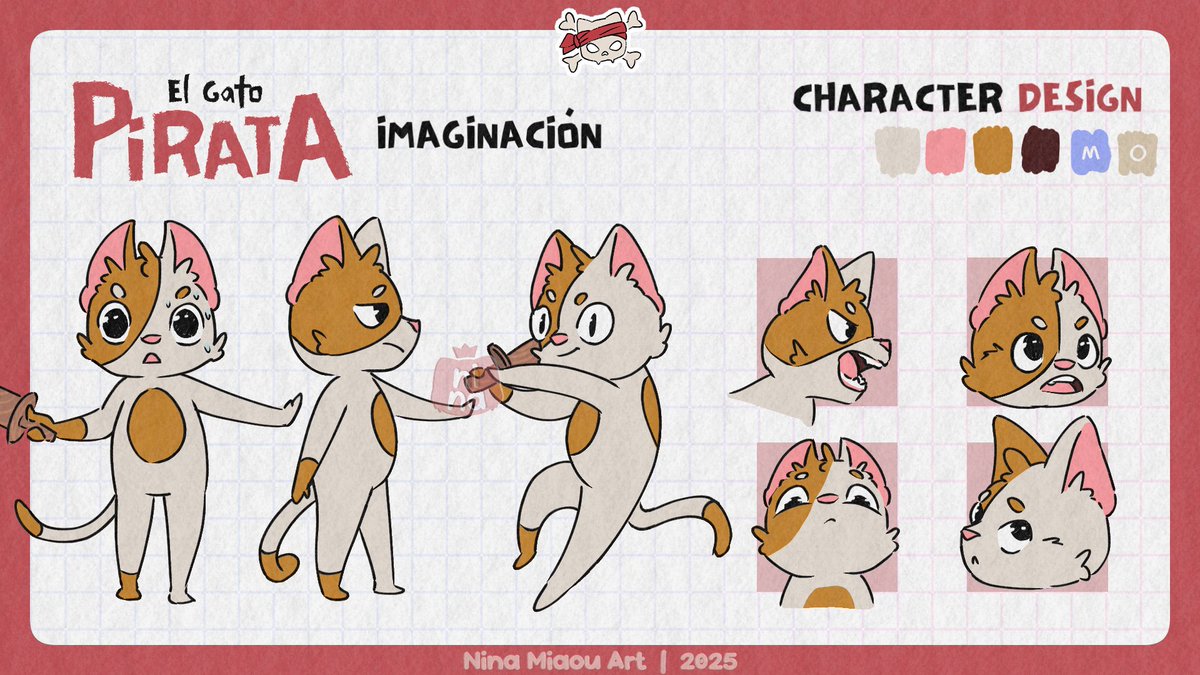 PirateCatComic's tweet image. Diseño de personaje actualizado ahora si versión final ok ya de verdad V2 final final1_final3_pordiosieselFINAL este es el bueno auhdkqusva.png🏴☠️😼