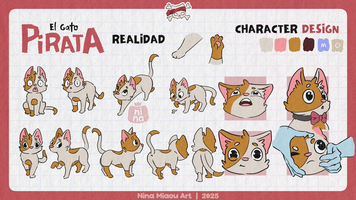 PirateCatComic's tweet image. Diseño de personaje actualizado ahora si versión final ok ya de verdad V2 final final1_final3_pordiosieselFINAL este es el bueno auhdkqusva.png🏴☠️😼