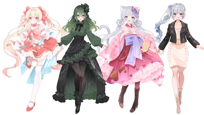初めまして!イラストレーターの紺日部(こんかべ)りんぜと申します。Vtuber等の立ち絵イラストには多くの実績がございます◎得意のロリィタ系を始めアイドル、ゴシック、和風など、様々なテイストに対応可能です よろしくお願いいたします! ポートフォリオサイト: