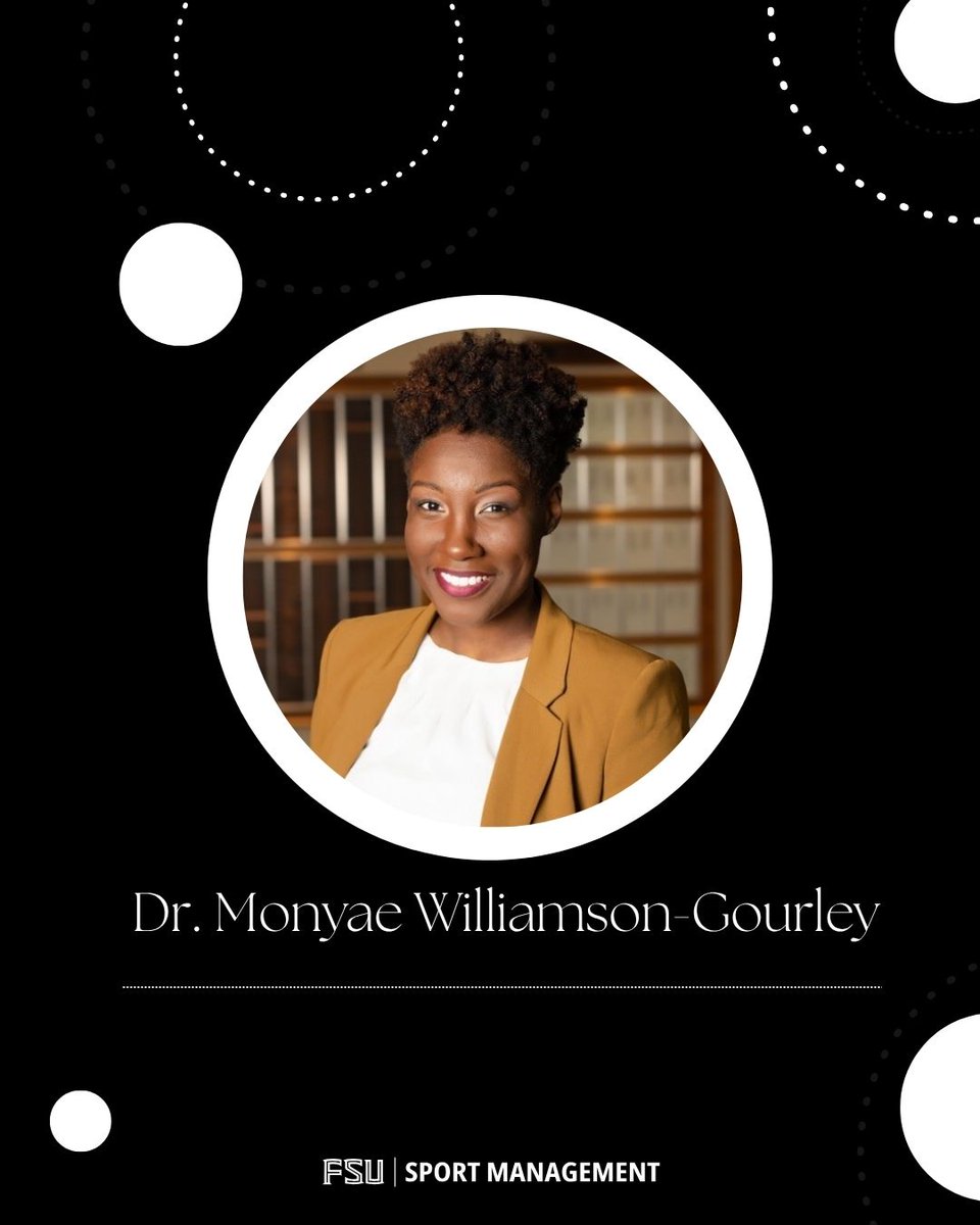 FSUSport's tweet image. β¨ July 7 β Black Women in Sports Day
Honouring all Black women who lead, inspire & break barriers.
Congratulations to Dr. Moyae Williamson-Gourley, FSU SPM doctoral student, now heading to the Univ. of Cincinnati as faculty! π
#FSUSPM #NolesKnowSports