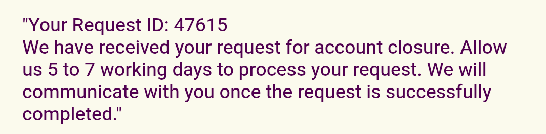 vikashkbr's tweet image. @PaytmMoney @PaytmMoneyCare
@SEBI_India
I submitted a request to close my Paytm Money account almost 10 days ago, but it is still not closed. Please look into the delay and process my request urgently.
#InvestorRights #AccountClosure #PaytmMoney