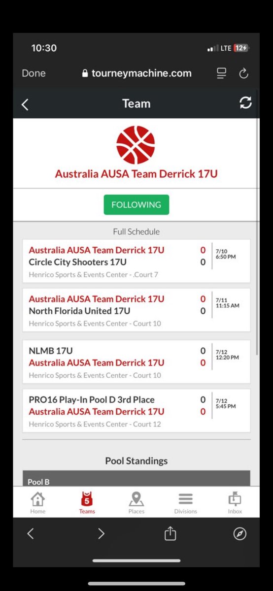 Gabriel Narayan (@gabe_narayan) on Twitter photo Thankful to be play for AUSA team Derrick 17U this weekend, went 2-3, will be playing in Richmond VA (July 10-13) for live period, check timetable below, feel free to reach out if interested.
Highlights coming soon.
<a href="/jordanemullan/">Jordan Mullan</a> <a href="/AUSA_Hoops/">AUSA Hoops</a>
<a href="/PRO16League/">PRO16/NXTPRO League</a> <a href="/CoachSepo/">Coach.Sepo</a>
<a href="/DWash414/">Derrick Washington Jr.</a> Thankful to be play for AUSA team Derrick 17U this weekend, went 2-3, will be playing in Richmond VA (July 10-13) for live period, check timetable below, feel free to reach out if interested.
Highlights coming soon.
<a href="/jordanemullan/">Jordan Mullan</a> <a href="/AUSA_Hoops/">AUSA Hoops</a>
<a href="/PRO16League/">PRO16/NXTPRO League</a> <a href="/CoachSepo/">Coach.Sepo</a>
<a href="/DWash414/">Derrick Washington Jr.</a>