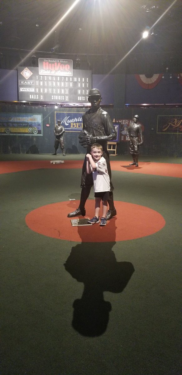 Got to visit the <a href="/NLBMuseumKC/">Negro Leagues Baseball Museum</a> today on Satchel's birthday!