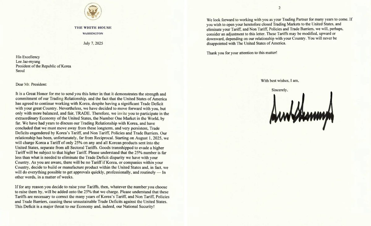 Tariffs and trade negotiations are serious business, but at the same time, Trump's letter somehow feels unserious, disingenuous, and arrogant at once. Will the US economy and American workers be better off by tariffing close allies?