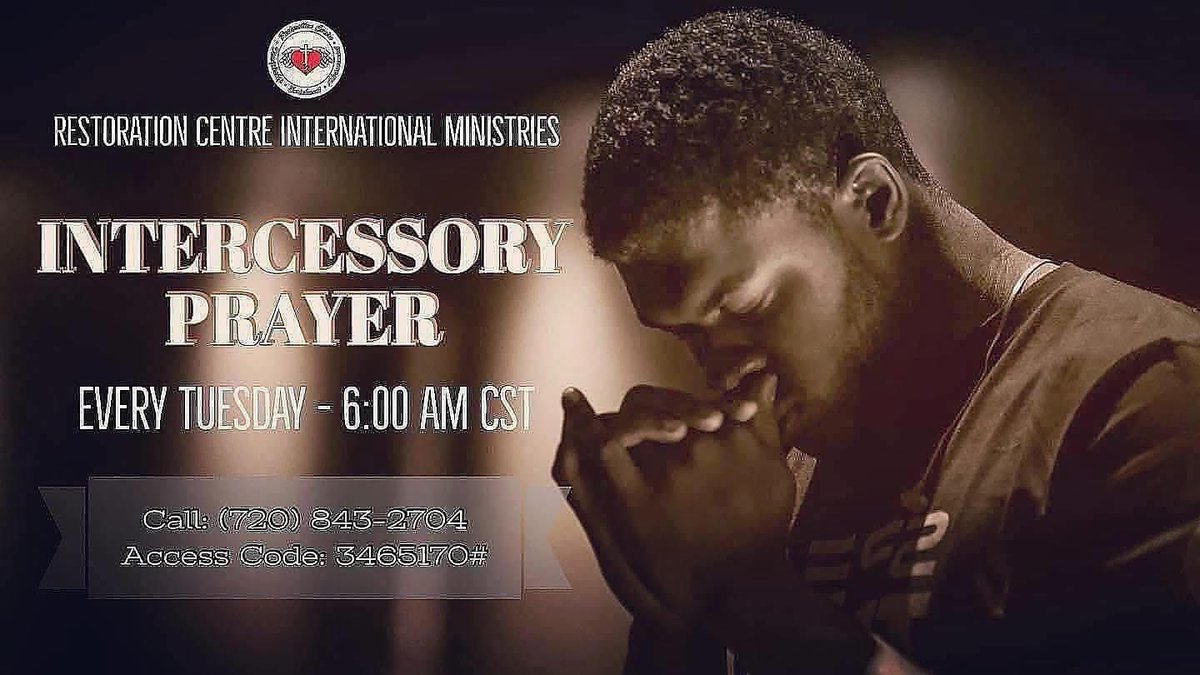 RcbcMedia's tweet image. We aim to inspire you to continue believing in God's Word. Be sure to join us tomorrow!! 
.
TUESDAY AM INTERCESSORY PRAYER
Every Tuesday | 6:00 AM | CST
DIAL IN: (720) 843-2704 | Access Code: 3465170#
.
Our 2025 Theme: #FaithUp
.
FOR MORE :
restoringbrokenlives.org
.
#restbc