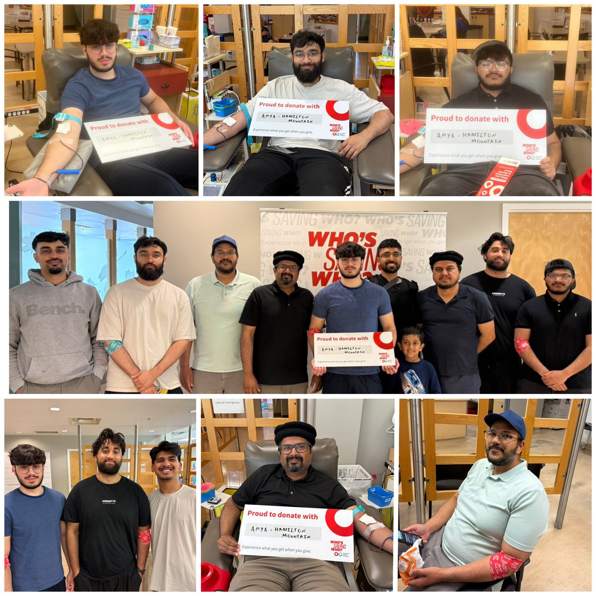 AMYA_HamiltonON's tweet photo. Our Muslim Youth from Hamilton Mountain, ON chapter of @AMYACanada donated blood on June 28, 2025 at @CanadasLifeline blood donation centre in Hamilton, ON

𝟭𝟴 𝘂𝗻𝗶𝘁𝘀 𝗼𝗳 𝗯𝗹𝗼𝗼𝗱 𝘄𝗲𝗿𝗲 𝗰𝗼𝗹𝗹𝗲𝗰𝘁𝗲𝗱 𝗯𝘆 #CanadasLifeline 

#WhatMuslimsDo #Mercy4Mankind #HamOnt https://t.co/D9GeYg6HdW