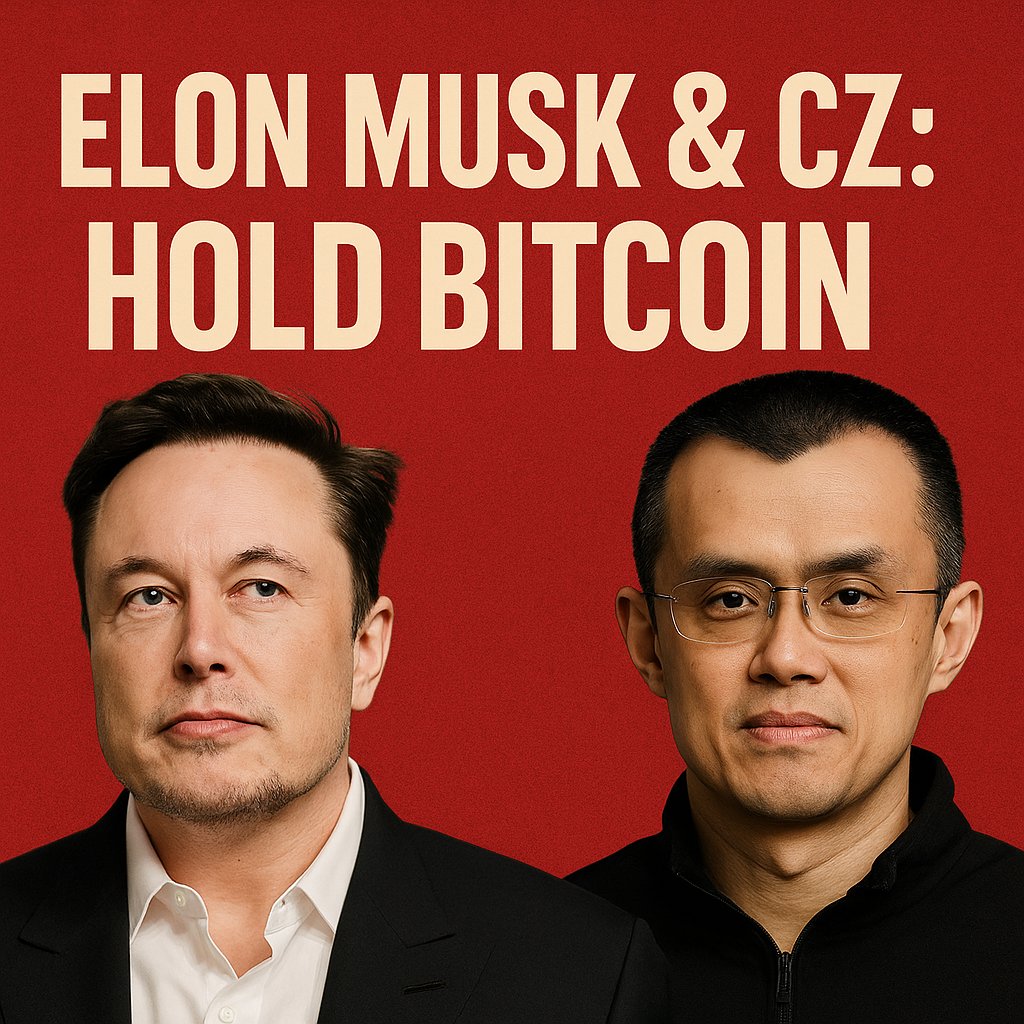 Who do you trust more on crypto? CZ or Elon?

CZ says: “If you want to get rich quick, don’t touch crypto.”
Elon says: “Fiat is hopeless” — and wants Bitcoin as national currency.
Opposite styles. Same truth: Crypto isn't a game.

Retweet if BTC &gt; Fiat