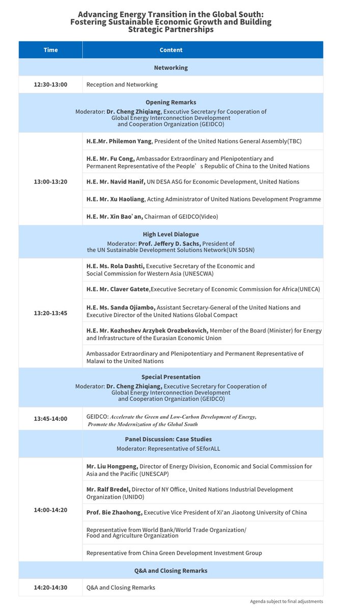 Geidco_Official's tweet image. 📢 Event Preview | Side Event on Clean Energy Development in Global South Countries to Be Held on July 15
🗓️ Event Date:Tuesday, July 15th 2025,13:00-14:30(Local)
➡️ Event Information:special.geidco.org.cn/250715/index/t…
#GEIDCO @UNDP @SDSN_EU