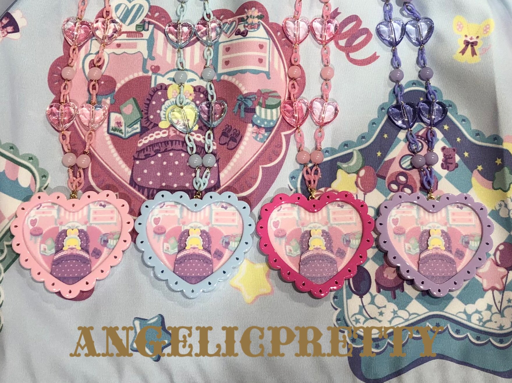 Angelic Pretty Happyリリカルバニーネックレス Fancy Lyrical Bunny Necklace (2024) by Angelic Pretty
