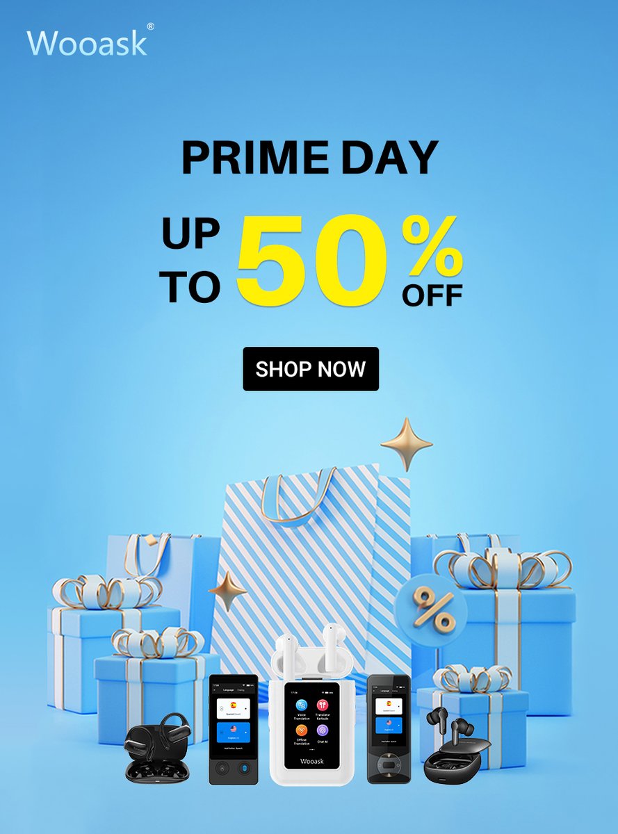 🎉 Exclusive WOOASK Prime Day Sale is HERE! 🎉
🔥 Bigger Deals, Better Savings!
From July 8–11, enjoy UP TO 50% OFF on top-rated WOOASK products—only at our Official Amazon Brand Store! ⏳ 3 DAYS ONLY, so don’t miss out!
🛒 Shop Now ➡bit.ly/3Ii3YmE