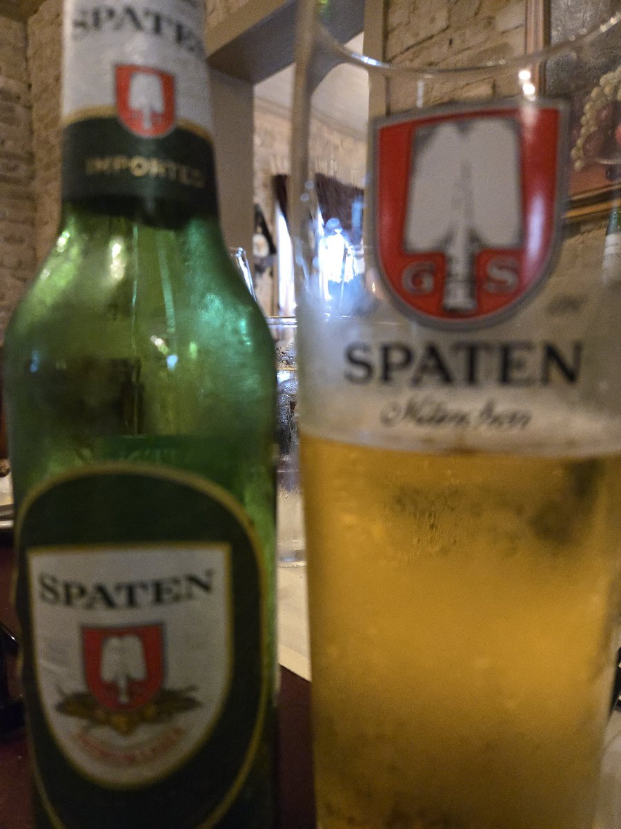 The picture is out of focus, but this German beer is really good.