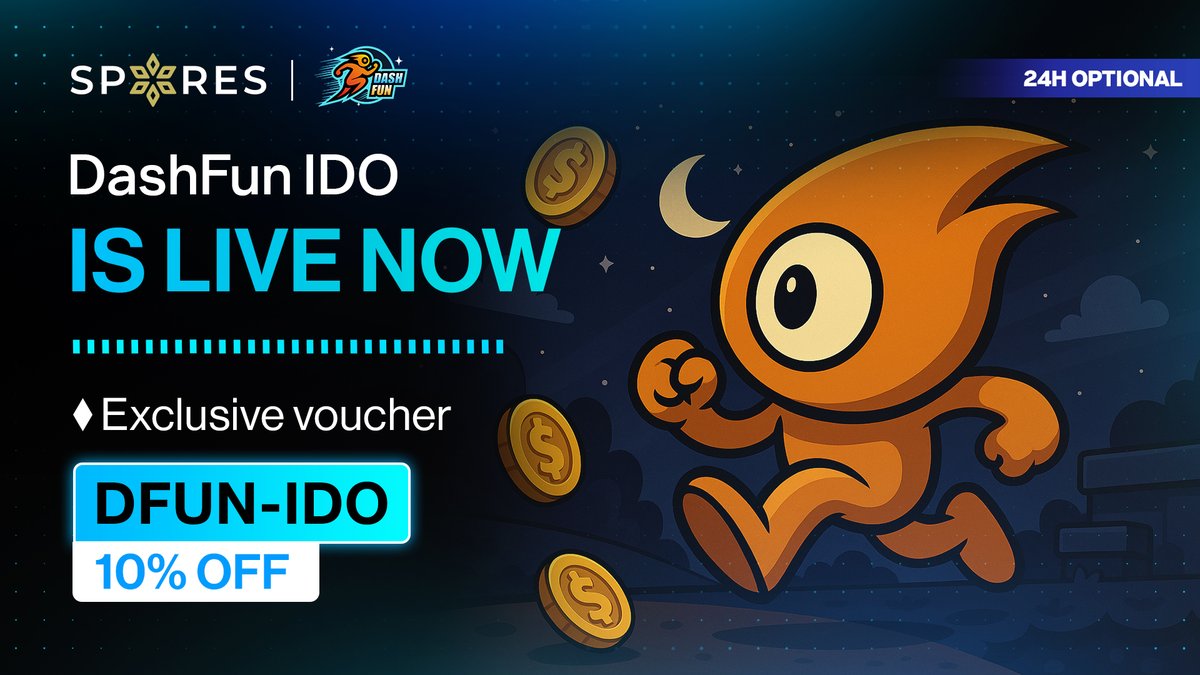 🔥 <a href="/Dashfun_games/">DashFun</a> IDO IS NOW LIVE ON SPORES LAUNCHPAD 🔥 

Let's dive into DashFun - A Telegram MiniApp-based Web3 Gaming Platform, with future expansion to Line, Kakao. ⚡

An AI-powered Web3 gaming platform with:
- 1M+ Users &amp; 600K in Revenue with No-code game creation
-