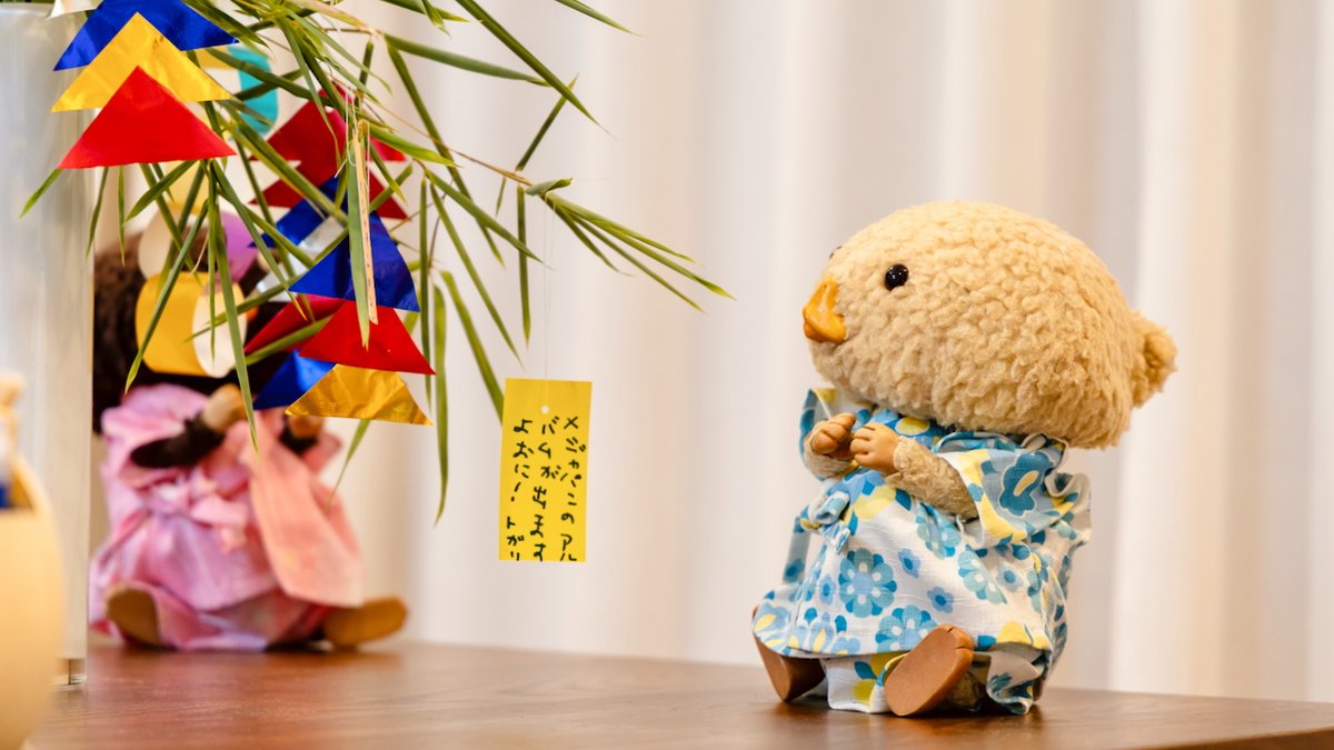 ちょともうそろそろ、おねがいごとが、かないますよおに🎋