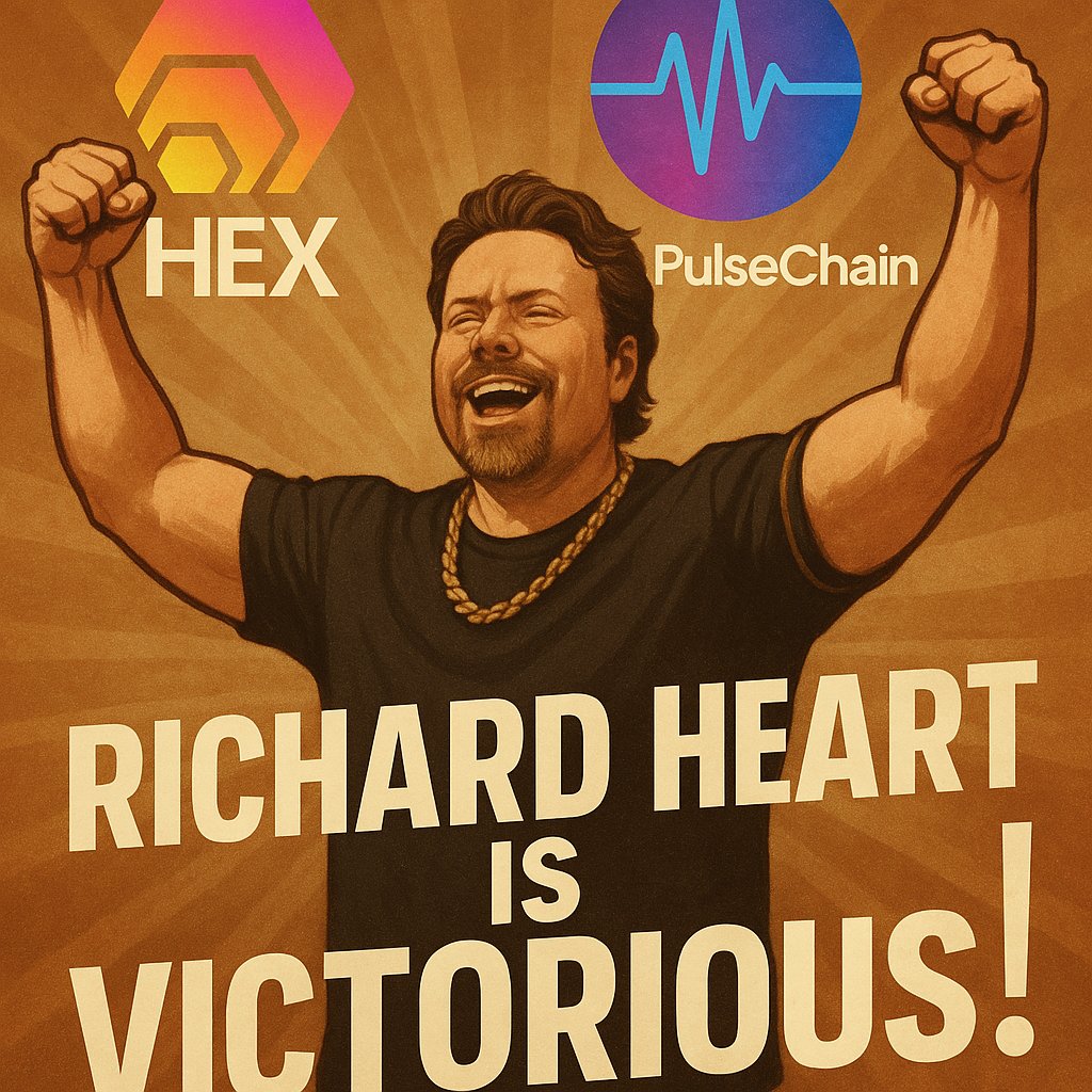 Finally! The SEC legal battle against @RichardHeartWin has finally ended!  Congratulations to Richard, the entire PulseChain & HEX communities, and  crypto as a whole. Today is a landmark day for crypto.