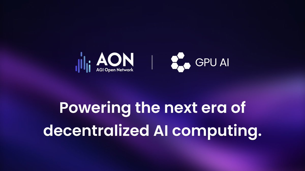 🥳 We’re excited to announce our strategic partnership with <a href="/GPUAI_Coin/">GPU AI</a>

GPUAI — a next-gen decentralized AI computing protocol turning idle GPUs into a global AI powerhouse.

🤝 Partnership Highlights:
🔹AON brings no-code AI Agent creation to GPUAI.
🔹AON’s AI models enhance