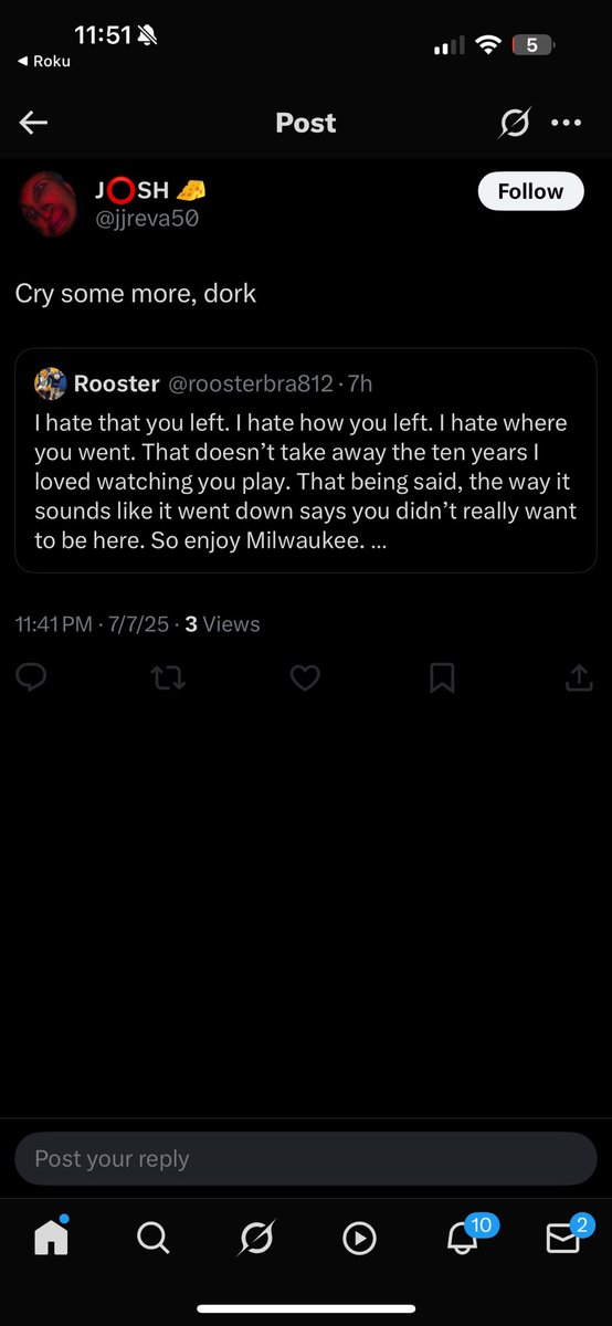 Rooster (@roosterbra812) on Twitter photo What a fucking pansy. Quotes me then blocks me. 
I’ve always said I hope Giannis stays in MKE because of what it means for small market teams to retain a star like that. But Milwaukee fans (except for a select few) are so fucking unbearable. It’ll be so fun to watch GA walk. What a fucking pansy. Quotes me then blocks me. 
I’ve always said I hope Giannis stays in MKE because of what it means for small market teams to retain a star like that. But Milwaukee fans (except for a select few) are so fucking unbearable. It’ll be so fun to watch GA walk.