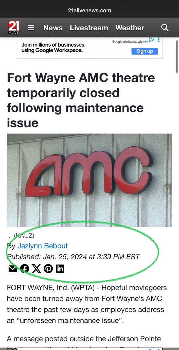account <a href="/theFLICKpick/">John Flickinger</a> posted a slander post (now deleted), making up lies about “his local AMC Theater”.  Using an old, unrelated article to make his claim, but is actually just a dirty liar. Why would someone want to make up stuff about AMC? 🧐

 #APESNOTLEAVING $AMC #AMC