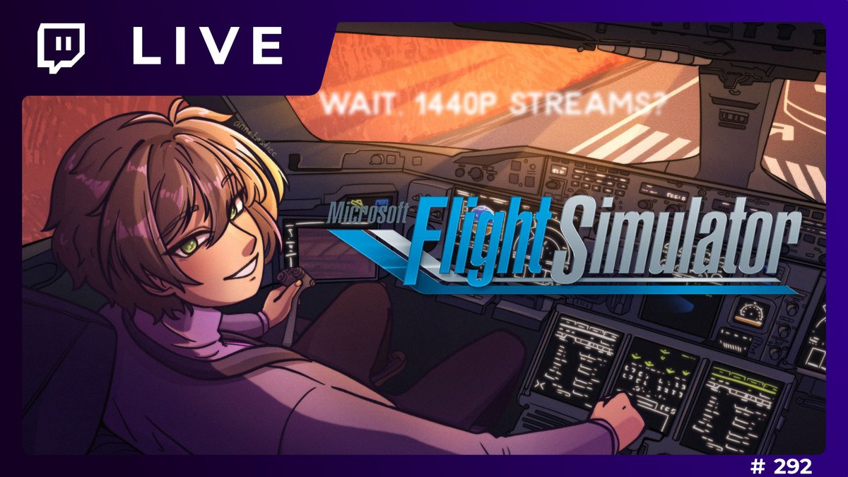 ModernChaot's tweet photo. Let's not make this a Jet2 holiday...? Casual Flight Simulator Stream on that purple site in just a few moments! https://t.co/JrQcLJCqUL
