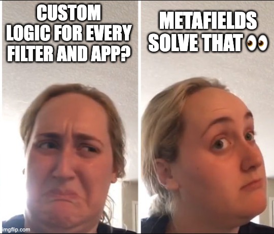 “Modular product model” sounds abstract, but its benefits are concrete when you look at what Shopify’s metafields actually enable.

Here’s what we’re seeing across modern builds:

✅ App compatibility

Metafields give apps predictable, reusable inputs.
No more scraping product